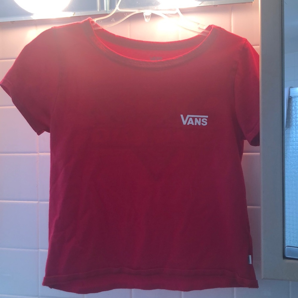 Red Vans Tee